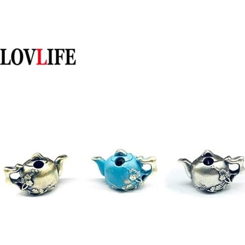 Antique Brass Blossom Pot Keychain Pendants Jewelry Flagon Knife Beads Outdoor Equipment DIY Paracord Umbrella Rope Accessories