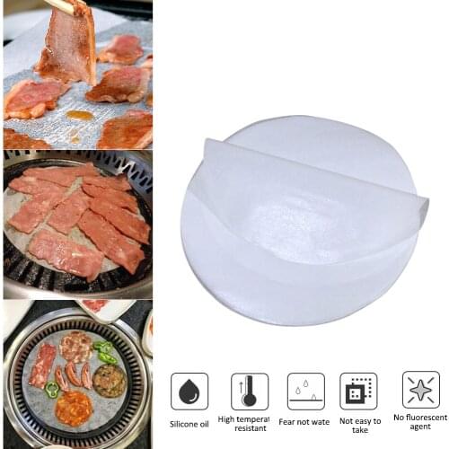50pcs Baking Paper High Quality Parchment Patty Paper Liners Safe For Kitchen Oven And Electronic BBQ Grill Wax Paper Hamburger