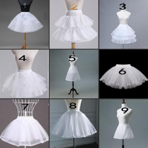 Flower Girls Underskirt Cosplay Party Short Dress Petticoat Lolita Petticoat Ballet Tutu Skirt Rockabilly Crinoline