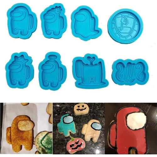 DIY A Us Baking Mold Anime Figure Cookie Mold Diy Cake Mould Children Decoration Toys Action Figure Kids Silicone Molds