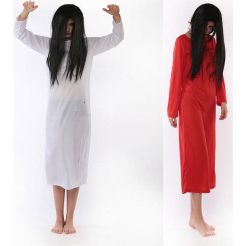Halloween ghost Robe for Women scary devil vampire Halloween Costumes black and red Vampires Fancy dress w1872