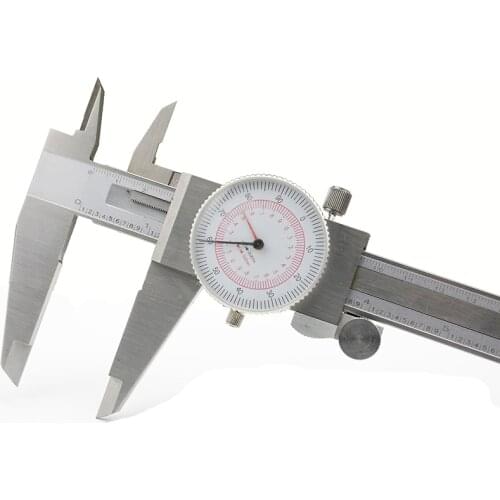 Dial Caliper 12" / 300mm Metric/INCH SAE Standard MM Measuring Tool Dual Hand Reading Scale