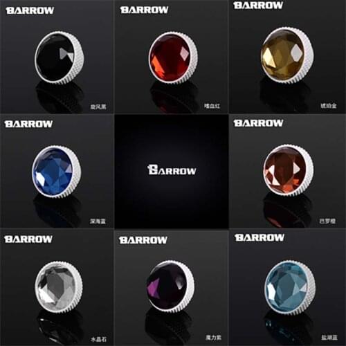 Barrow PC water cooling water Stop plug Colorful Decoration fitting G1/4" cooler Hand Twist TBDS-V1