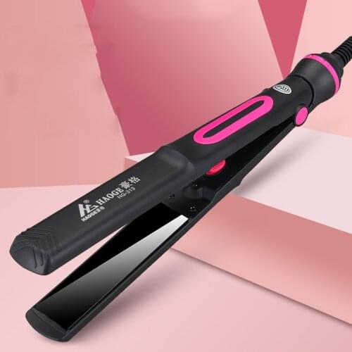 Mini 2 In 1 Portable Hair Curler Ceramic Tourmaline Flat Iron Fast Warm-up Hair Straightener Travel Salon Home Styling Tool