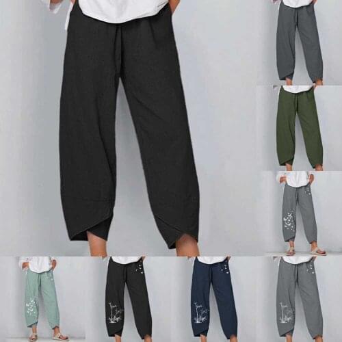 Mooclound Women's Linen Trousers