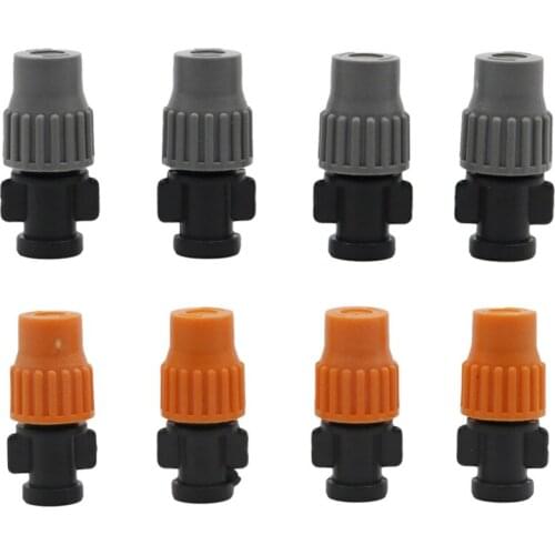 Garden Watering Misting Nozzle 6mm Interface Garden Irrigation Systems Plants Cooling Humidifiers Tools 200 Pcs