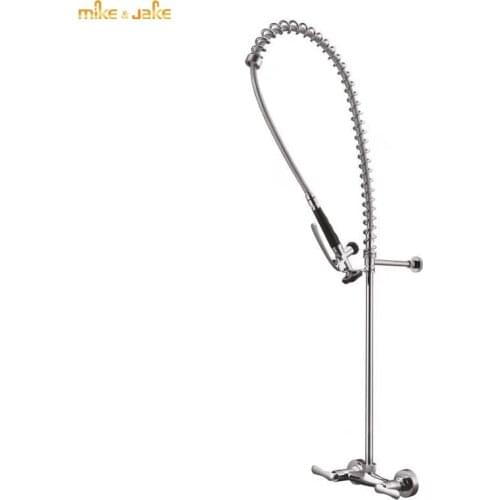 Wall type chrome Commercial kitchen faucet industrial kitchen faucets big kitchen tap hot and cold tap Commercial sink tap