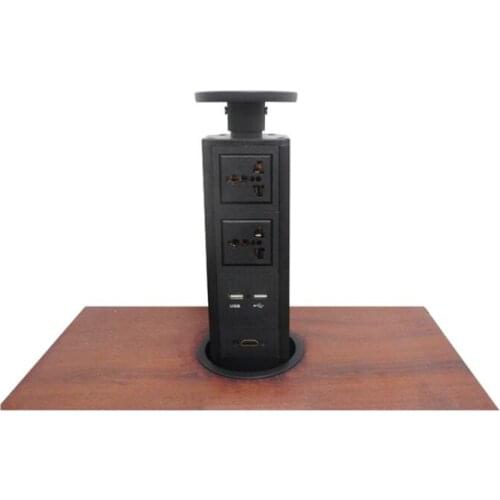 2019 New 2*universal power +2*charge USB+1*HDMI,black (including body and top),with EU/UK/USA/AU plug ,pop socket free shipping