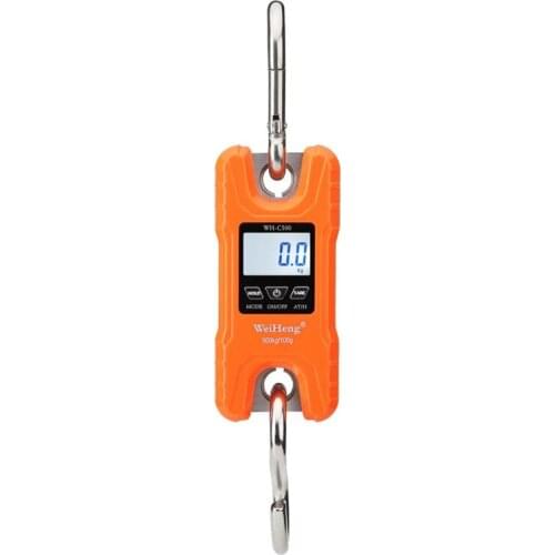 Mini Crane Scale Portable 500 kg / 1000 lb Heavy Duty Digital Hanging Scales LCD Display with Backlight for Home Farm Market