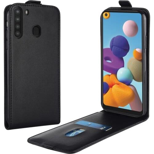 Flip Luxury Leather Case for Samsung Galaxy A21 A215 SM-A215U 6.5''Phone Case for Samsung a21 Galaxy A21 Cover