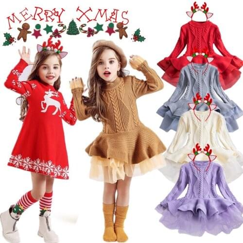2020 Autumn Winter Girl Dress Long Sleeve Polka Dot Girls Dresses Bow Princess Teenage Casual Dress Daily Kids Dresses For Girls