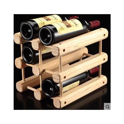 1PC DIY Creative Foldable wine rack Wooden Wine Beer Bottle Rack Organizer Holder Mount Kitchen Bar Display Wine Racks JA 0309