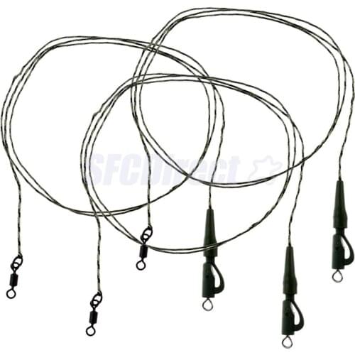 3pcs Carp Fishing Hair Rigs Quick Change Swivels Carp Safety Lead Weights Clips Fishing Tackle Rigs 6 Different Types