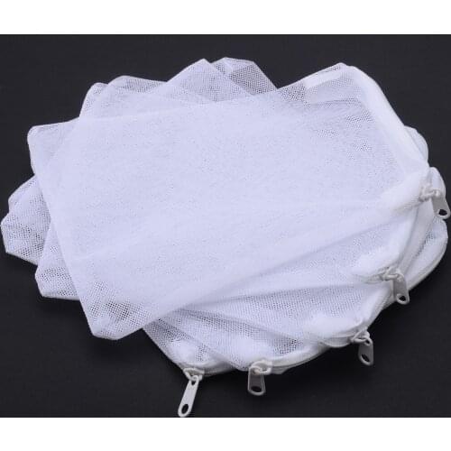 5Pcs White Filter Bag Polyester Mesh Bag for Bio Ball Carbon Media Ammonia Aquarium Fish Tank Pond Supplies