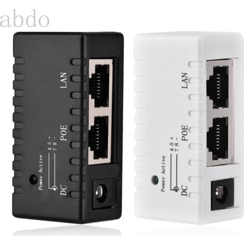ABS POE Splitter Power Over Ethernet Injector Adapter For LAN Network Telephone