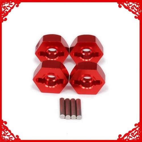 Wheel Hex Hub Adapter w/Pins Machined Alloy Aluminum For Rc Hobby Model Car 1/10 FS Racing Truck Buggy 53810 Upgraded Parts