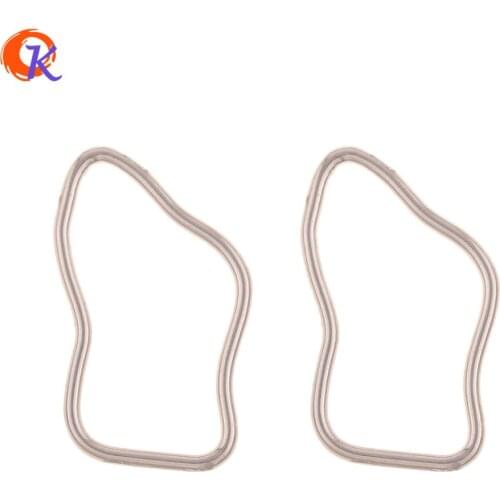 Cordial Design 100Pcs 20*31MM Jewelry Accessories/Earrings Connectors/Irregular Ring Shape/DIY Making/Hand Made/Earring Findings