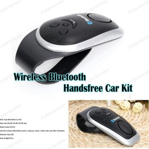 ABS Handsfree Bluetooth In-car sun visor with USB Cable For smart/phone MP3 Music Player black