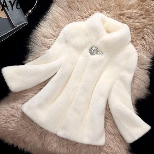 AYUNSUE Natural Mink Fur Coat Female Luxury Full Pelt Real Fur Jackets 2020 Winter Jacket Women Short Korean Outwear MY3679