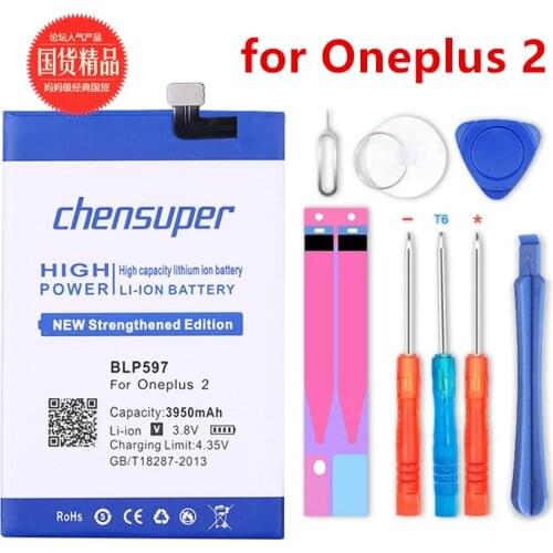Chensuper High Capacity 3950mAh BLP597 Battery for Oneplus 2 One Plus Two