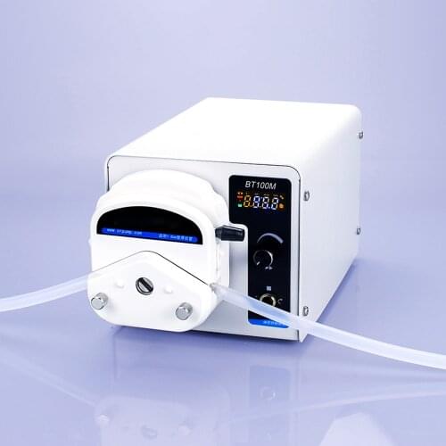 110V/220V Electric Peristaltic Pump Liquid Filling Machine Metering Titration Pump Lab Liquid Dosing Dispenser Pump BT100M