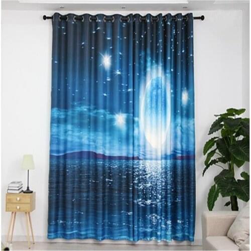 Customized simple curtain hole punching hook for living room and bedroom 3d curtains
