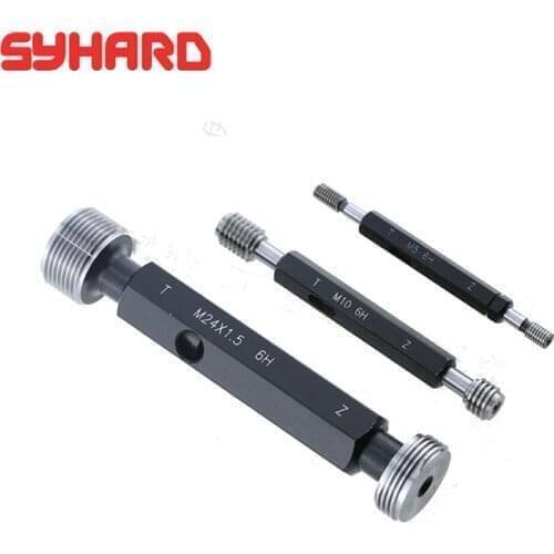 Thread Plug Gauge Measuring Tools Go No-Go Gauge M14 M16 M18 M20 M24 M25x3x2x1