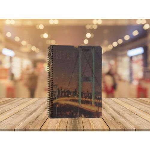KESKINCOLORS A5 İSTANBUL SPİRALLİ KRAF KAPAK 60 YAPRAK ÇİZGİLİ DEFTER 4116 MANZARA RESİMLERİ 2021 ÇOK SATAN TREND RETRO