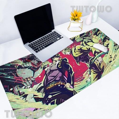 Jojo Bizarre Adventure Mousepad Gaming Desktop Mouse Pad Keyboard Pad Desk Mat Mouse Mat Gamer Soft New HD Home PC Desk Pad