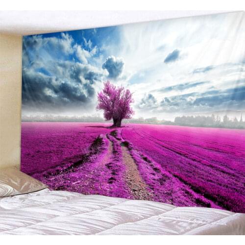 Beautiful Red trees and meadows Printed Large Wall Tapestry Cheap Hippie Wall Hanging Bohemian Wall Tapestries Mandala Wall Art