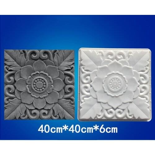 Square Antique Chinese Garden Paving Brick Ancient Town Old Blue Brick Pattern Brick Anti-skid Floor Slabs Concrete Plastic Mold