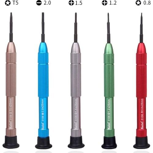 Kaisi 5PCS/LOT Precision Screwdriver Set Opening Repair Tools Kit For iPhone Samsung Huawei Mobile Phone Laptop PC + Storage Box