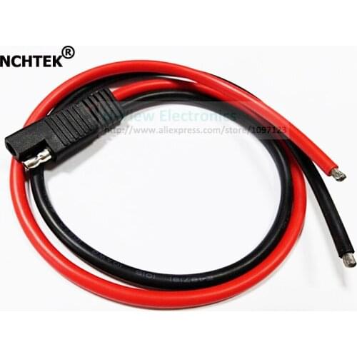 NCHTEK 50CM 10AWG SAE Power Automotive Extension Cable 2 Pin with SAE Connector Cable Quick Disconnect/Free Shipping/2PCS