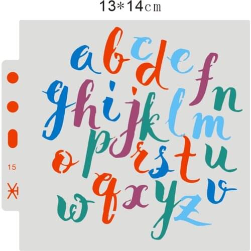 Wholesale letter plastic mold shield DIY cake scrapbook stencils hollow Embellishments printing lace ruler Valentines Day