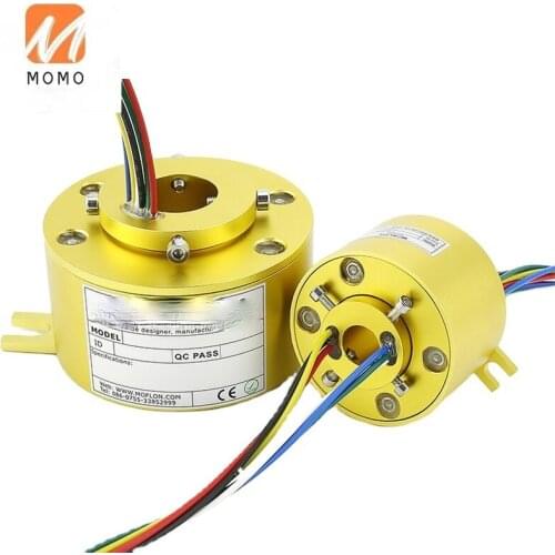 Bore 20mm, 18 circuits,miniature through hole swivel joint , electrical brush slip ring