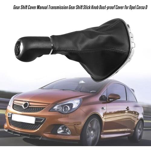 5 Speed Gear Shift Knob Manual Shifter Gaitor Boot Cover for Opel Corsa D Dust-proof Car Accessories