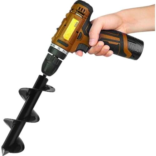 Garden Auger Spiral Drill Bit Tools Plante Drill Auger Yard Gardening Bedding Planting Hole Digger Tool Replacement Garden Tool