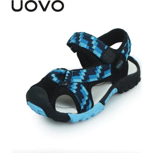 UOVO Summer Top Children Shoes Boys Sandals Fashion Outdoor Breathable Casual Hook & Loop For Male Child Size 25-35