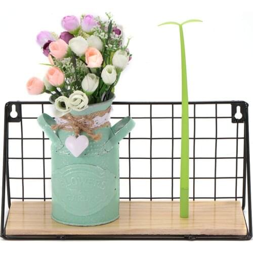 Nordic Wall Decoration Storage Shelf Vintage Metal Iron Sundries Rack Decorative Wall Shelves Organizer Flower Holder Home Decor