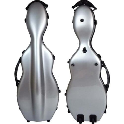 High Quality 4/4 Violin Case Full Size Violin Case Fiddle Violin Case Fiber Glass Case With Wheels Bow Holders Straps Wheels