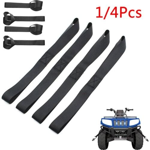 1/4Pcs Soft Loop Tie Down Straps Ratchet Towing Cargo ATV UTV Motorcycle 600LBS