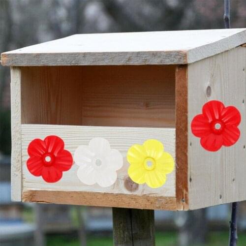 1pcs Hummingbird Feeder Outdoor Plastic Flower Replacement Flower Bird Supplies Use Garden Pet Accessories For Feeder J3F4