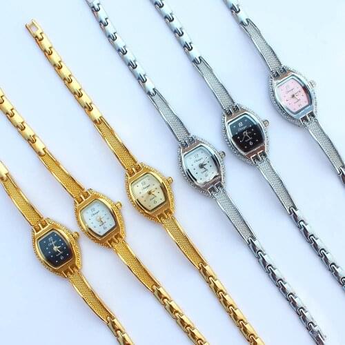 10pcs Wholesale Price ! Bangle Watch Women Luxury Stainless Steel Bracelet watches Ladies Quartz Dress Watches reloj mujer Cute