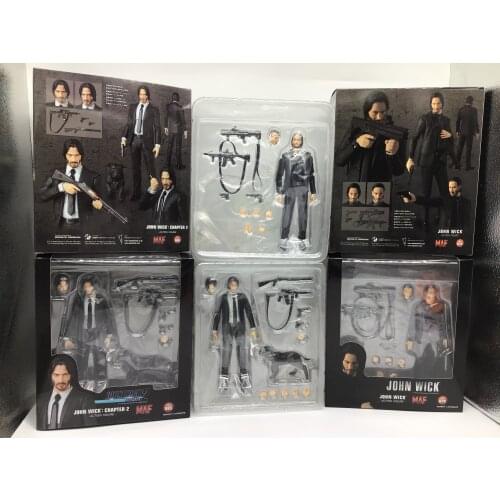 15cm IN Stock New 2 Type Mafex 085 JOHN WICK Chapter 2 and NO.070 JOHN Action Figure PVC Collectible Model Toy