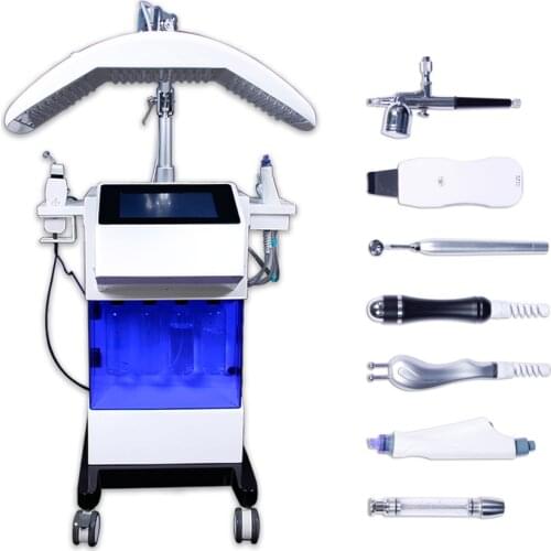 8 In 1 PDT Hydro microdermabrasion Facial Skin care deep cleansing Oxy-spray jetPeel Water Oxygen facial bubble machine