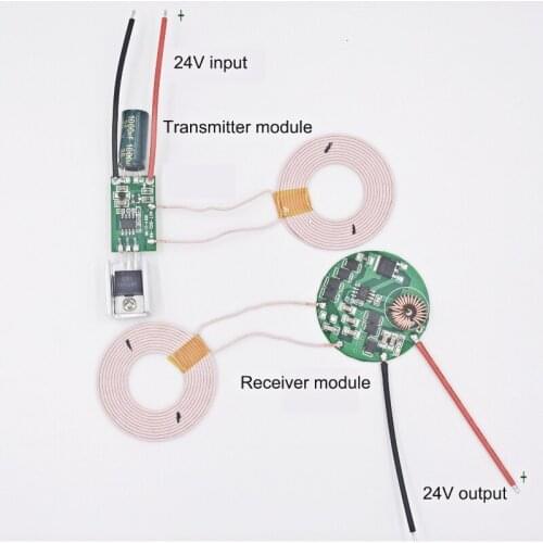 Wireless Charging Wireless Power Supply Module 24V 1.2A High Current 24V Input/Output