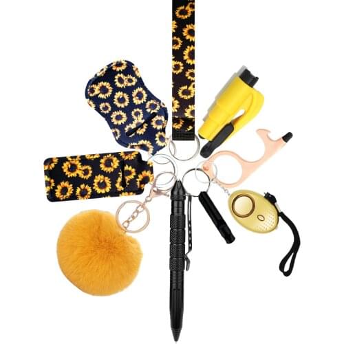 Self Defense Alarm 100dB Egg Shape Girl Women Security Protect Alert Personal Safety Scream Loud Keychain Emergency Alarm