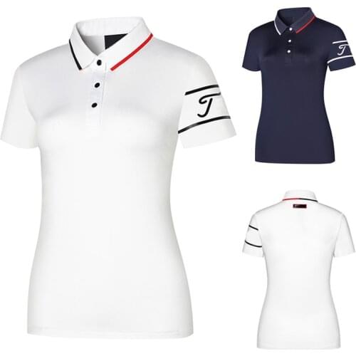 Golf Short-Sleeved Breathable And quick-Drying Wicking Ladies Clothes Polo Shirts Training Suits Fashion Outdoor Sports T-Shirt
