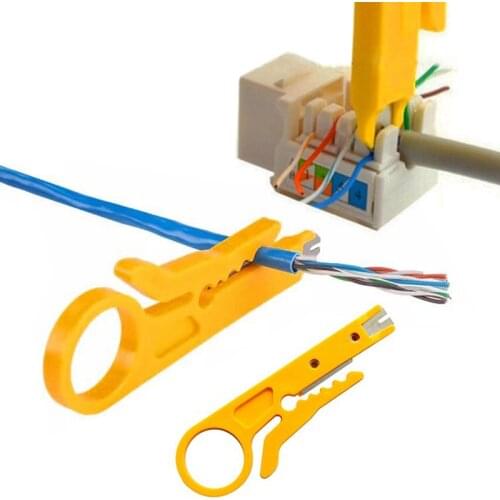 Ethernet Cable Stripping Knife Pliers Portable Network Coaxial Electric Cable Wire Cutter Striper Hand Pocket Tools CAT-5 CAT-5e