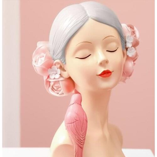 European Resin Statues Beauty Woman Ornaments Wedding Gifts Crafts Home Livingroom Table Sculpture Cafe Accessories Decoration